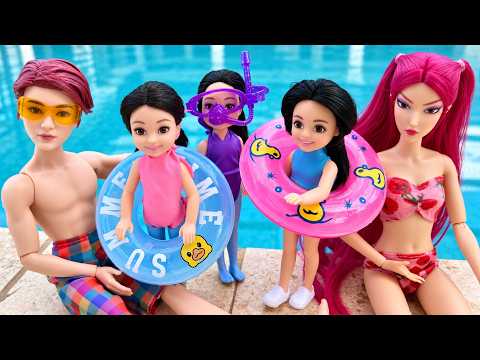 Mira’s Family Pool Day! 💦 Daughter Is Scared 💔 HUNTRIX Doll Story