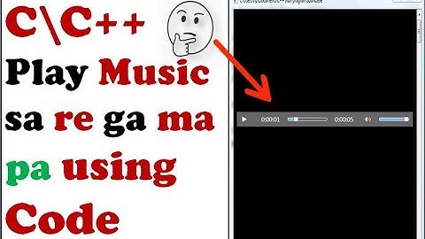 Play song in C/C++ using code