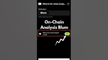 What is On-chain Analysis? Video Code | Blum Today Verification Keyword What is On-chain Analysis?