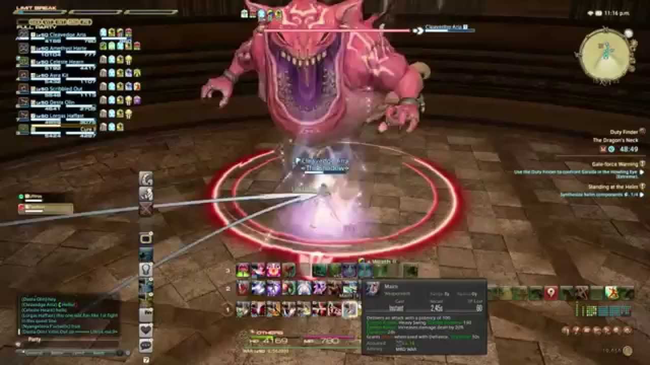 Final Fantasy XIV A Realm Reborn The Dragon's Neck YouTube