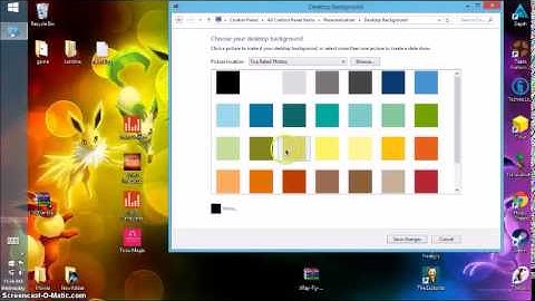 How to change your cursor and desktop backround [ WINDOWS 8.1 ]