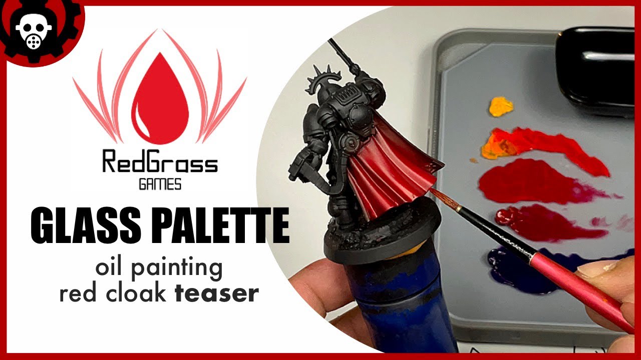 Redgrass Glass Palette, the premium dry palette for miniature painting