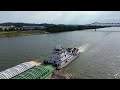 The laura s tow boat on the ohio river