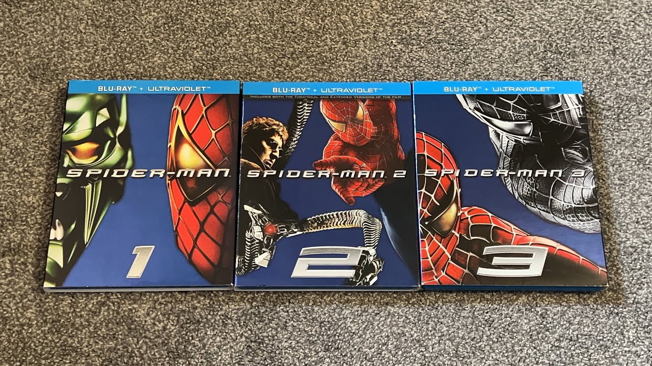 Spider-Man 1 - 3 Blu-ray Unboxing 