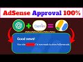 Adsense approval 100 working method  adsense approval paid course for free 