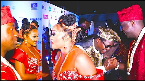 Best Couple, Mercy Aigbe & Her New Husband Step In Rocking Matching Outfit To Femi Adebayo's Movie