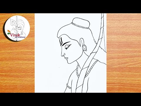 رسم اللورد رام للمبتدئين رسم سهل رسم دوسيرا رسم رام جميل 