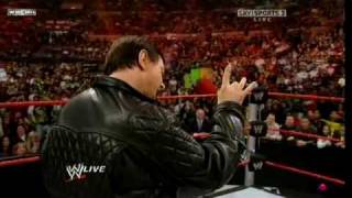 WWE RAW 11/16/2009: Rowdy Roddy Piper challenged Mr. McMahon to a street fight 1/2