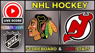 🔴 Chicago Blackhawks vs New Jersey Devils LIVE | NHL | March 30, 2026 | LIVE SCOREBOARD Update