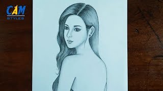 Beautiful Girl Drawing How To Draw A Girl - Drawingnow