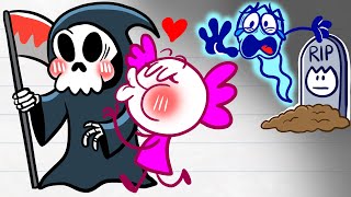 Max Challenged The REAPER - SCRIBE ME A RIVER Pencilanimation Funny Animated Film