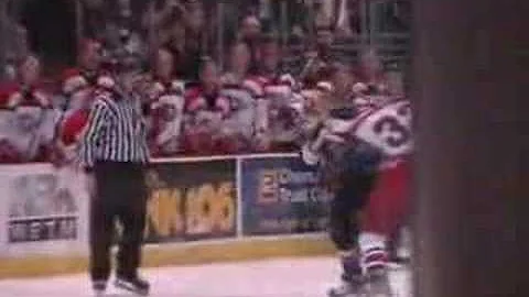 Hockey Fight: Curtis Tidball Vs. Chris Gehrke
