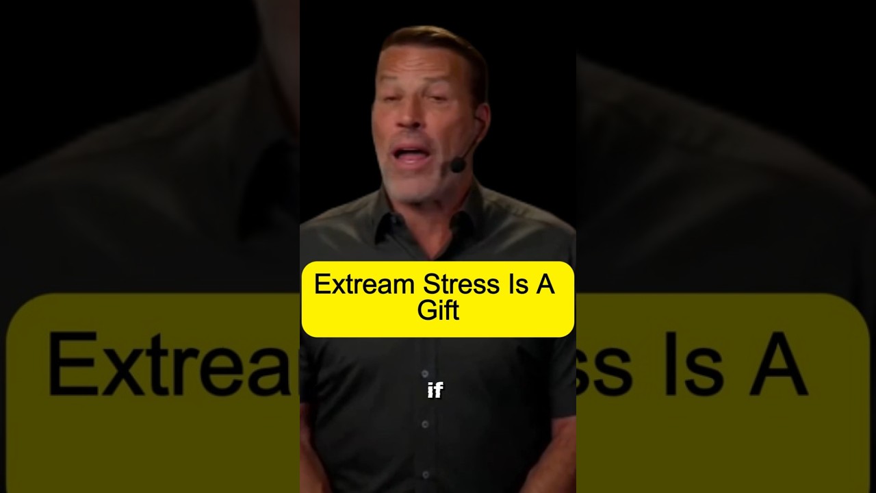 Stress Is a Gift &mdash; 3 Things It Gives You | Tony Robbins #motivation #shorts