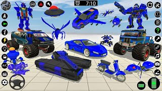 Robot Car Transform Simulator Game - Bus, Monster Truck, limousine Car, airplane Jet,Jeep Transform screenshot 1