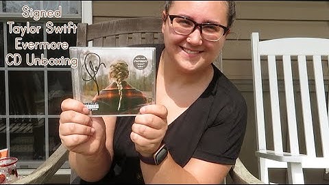 Signed Taylor Swift Evermore CD Unboxing