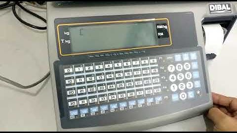 Dibal Weighing Scales M525 (500Range) Steps to Add New Items