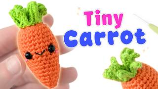 Crochet a Tiny Carrot 🥕 Step-by-Step Amigurumi for Beginners (No Sew)