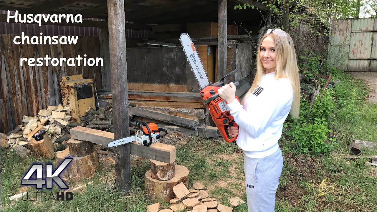 Восстановление старой бензопилы Хусварна \\ Old Husqvarna chainsaw