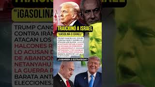 LA DERECHA ACUSA A TRUMP: “TRAICIONÓ A ISRAEL” #TRUMP #ISRAEL #IRAN #USA
