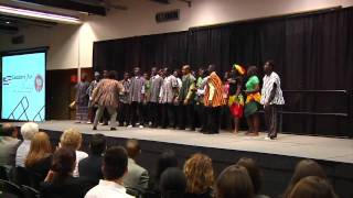 Ghanaian students at YES End of Stay