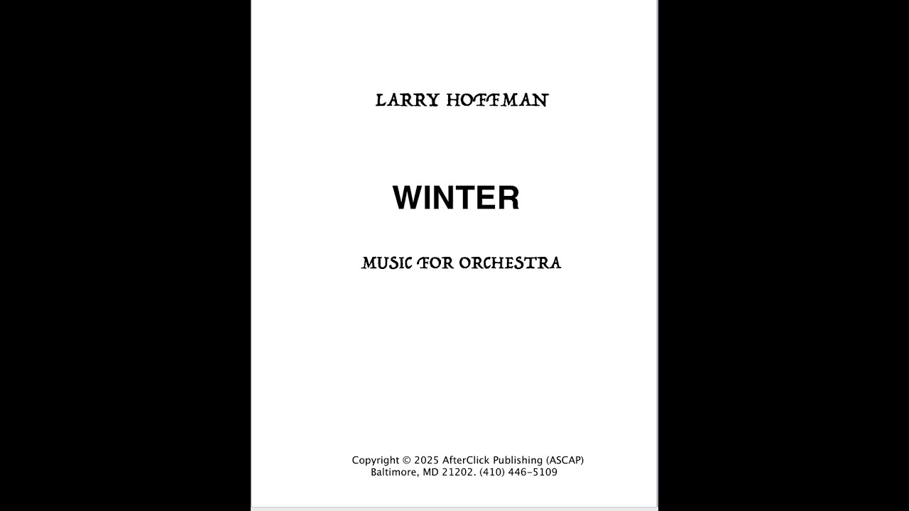 Winter : Music for Orchestra