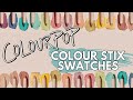 NEW ColourPop COLOUR STIX | Live Swatches of ALL 16 Shades + Smudge Test!