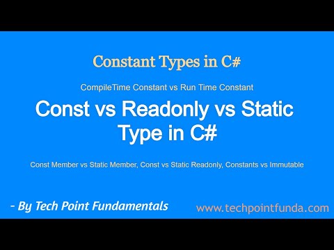 Const vs Readonly