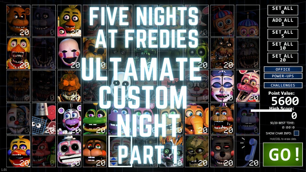 Fnaf ultimate custom night - YouTube