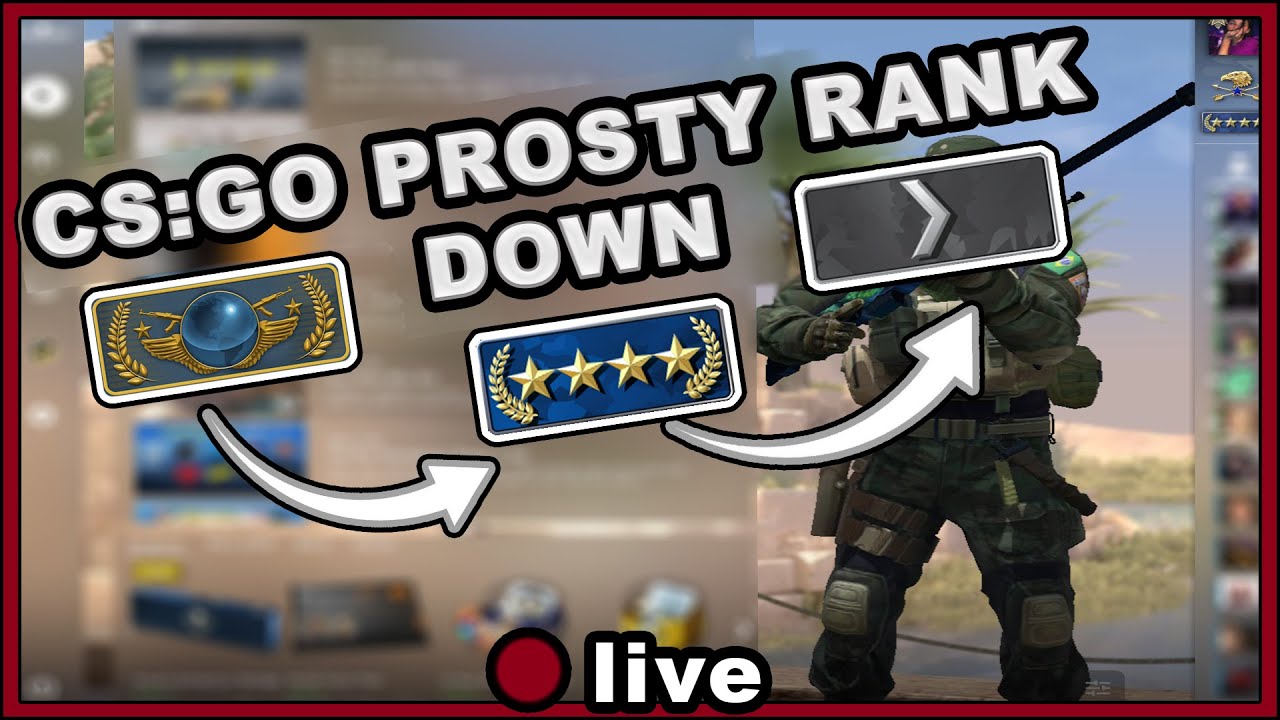 CS:GO RANK DOWN + NAKLEJKI MAJOR PARIS - YouTube