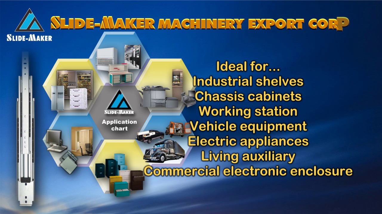 Extra heavy duty full extension drawer slide (7688)