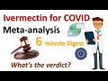 COVID Focus Talk || Ivermectin use in COVID || Meta-analysis Digest in 6-min || What is the verdict?