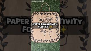 PAPER BAG ACTIVITY FOR KIDS 😱✨️ @creativemom09 #diy #shortfeed #shortvideo #shorts #ytshorts