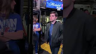 Knicks superfan Ben Stiller has arrived at Knicks vs Pistons Game 5 with son Quinlin 💙🧡🏀 #shorts