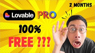 Lovable Pro FREE for 2 Months 🔥 Full Tutorial + Higher Credits