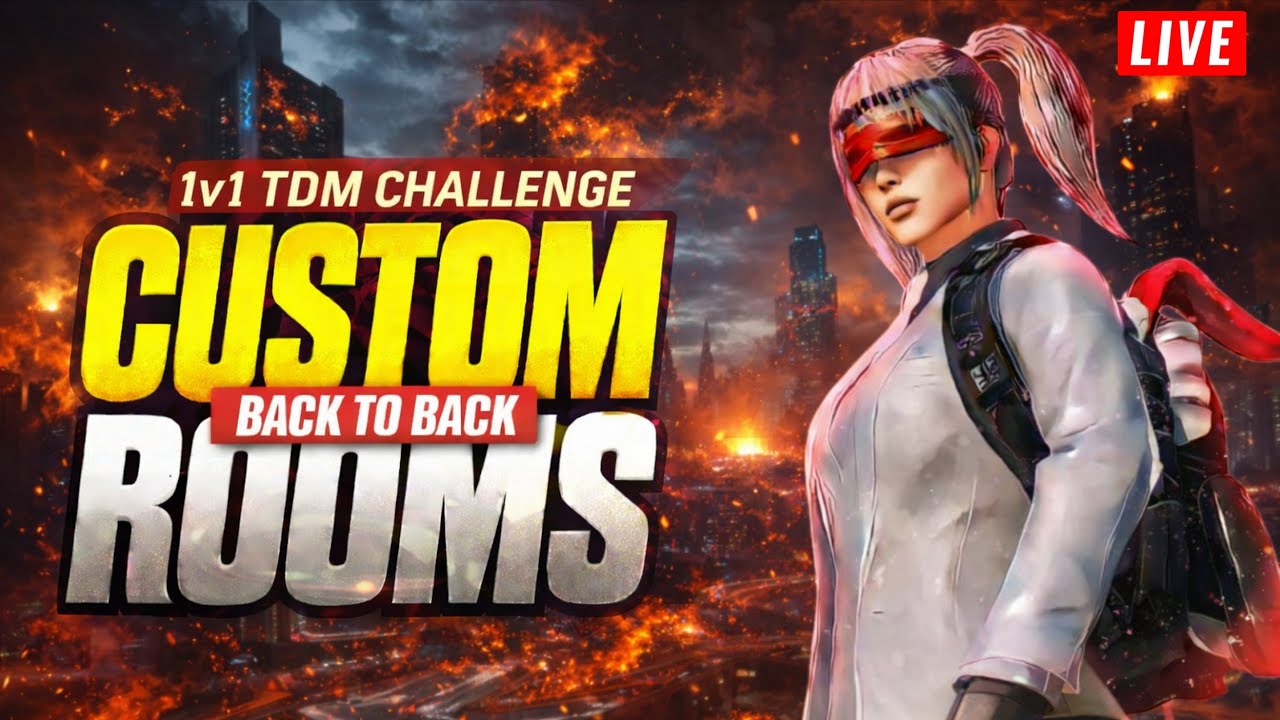 BGMI TDM 1v1 Custom Room 🔥 With Subscribers | Live Match 