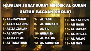 -Hafalan surat surat pendek Al Quran untuk bacaan sholat