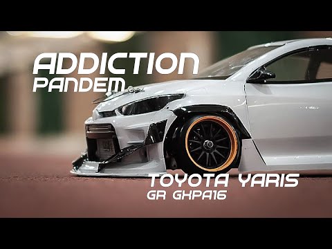 RC Drift Tipstrik : Addiction x Pandem Yaris GR bodyshell - YouTube