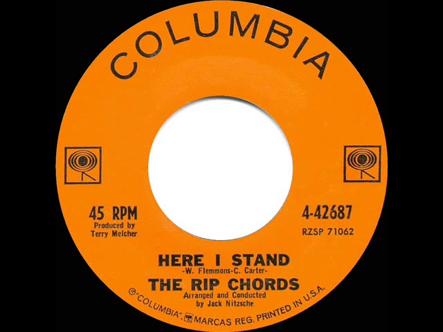 1963 HITS ARCHIVE: Here I Stand - Rip Chords - YouTube