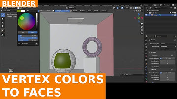 How to Quickly Assign Vertex Colors to Selected Faces in Blender 4.x