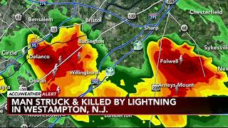 Man dies after being struck by lightning on golf course