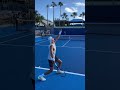 Why are pros using blacked out racquets? Listen up! Fun watching the Kok working on the serve + 1