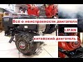 Всё о неисправности китайского двигателя LIFAN отдача на ручку стартера,густой дым из глушителя