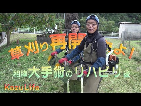 取引き終了　　　草刈り機 草刈機修理】愛用の草刈機大手術後のリハビリ終了草刈りb再開できたよ