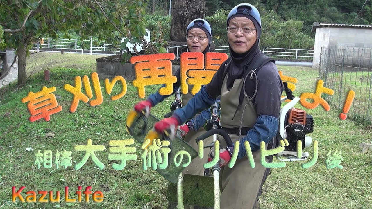 草刈機修理】愛用の草刈機大手術後のリハビリ終了草刈りb再開できたよ