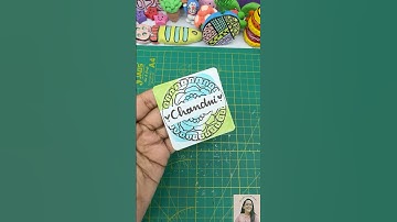 Boho name art comment your name to feature in next video #youtubeshorts #craft #bohoart #nametags