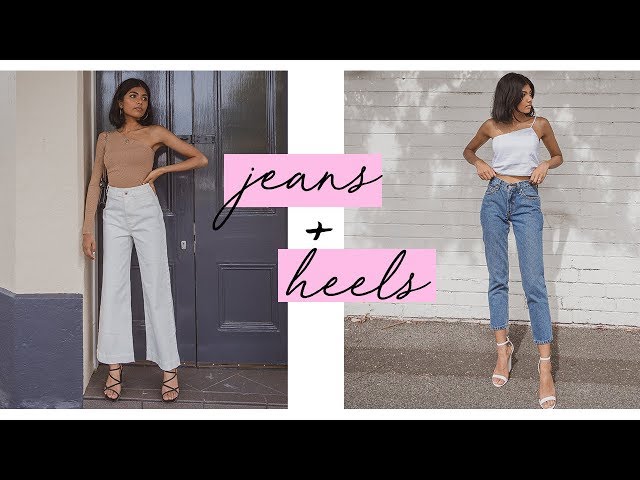 Awesome Jeans Outfits with High Heels You Must Have | Comfy jeans outfit,  Ripped jeans outfit, Jeans heels outfit