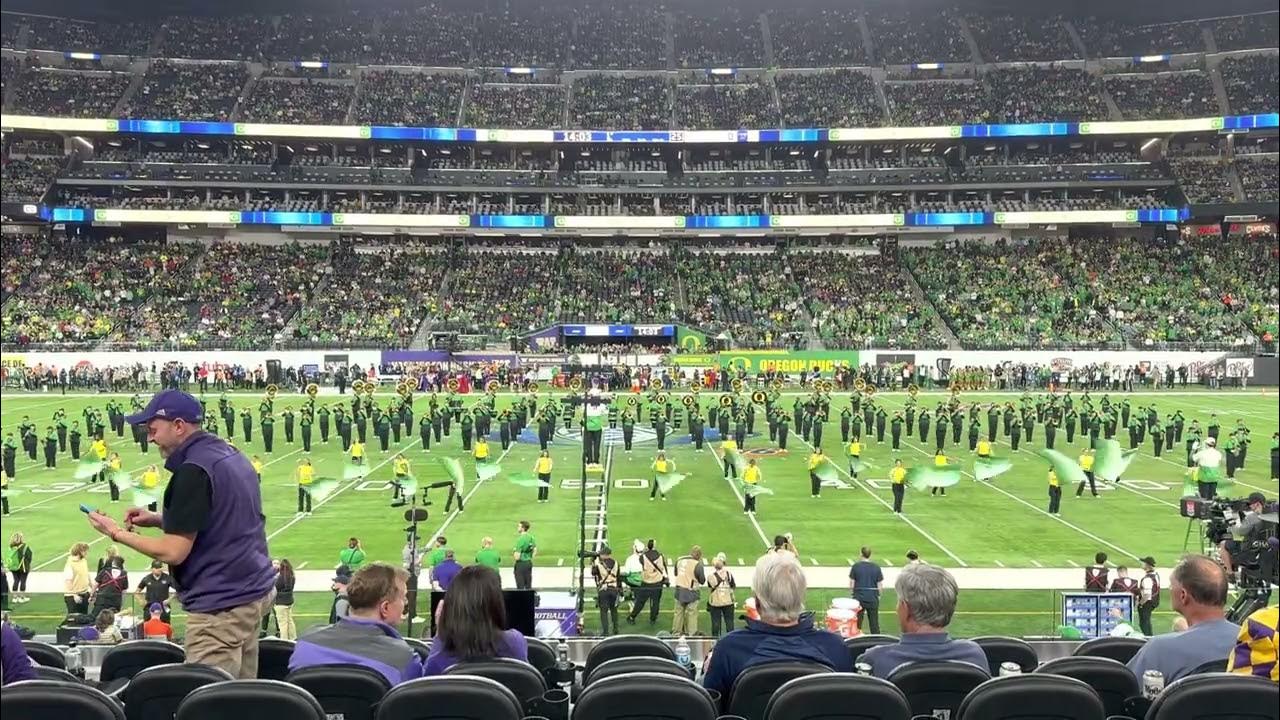 Oregon duck marching band pac 12 conference championship pre game show