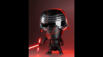 KYLO REN (Star Wars) - Funko POP! - Blender Animation