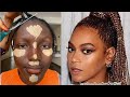 Unbelievable 👉 Bomb 💣😳🔥 BEYONCE Makeup And Hair Transformation 😍 Melanin Makeup Tutorial