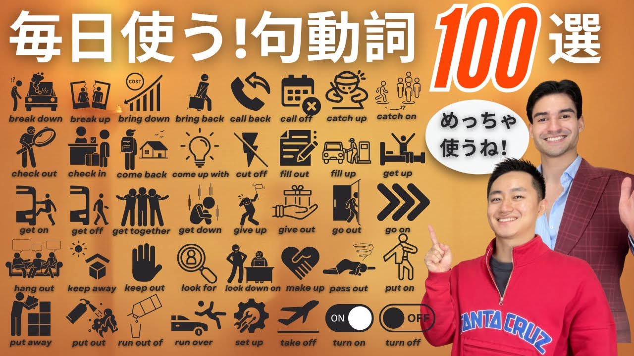 ネイティブが毎日使う知っておきたい句動詞100選